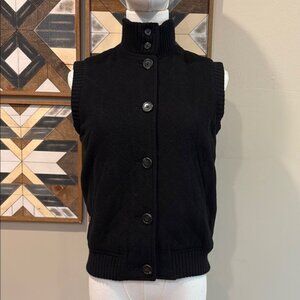 Vintage Ralph Lauren Black Label Wool Angora Cashmere Blend Vest Black size 2